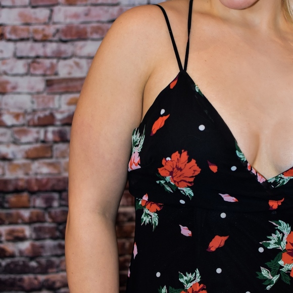 FLORAL TIERED HI-LOW MAXI DRESS - Picture 7 of 7